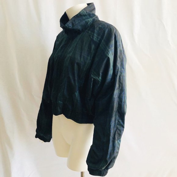 Wild Fable Plaid Cropped Windbreaker Jacket XL - Picture 3 of 8